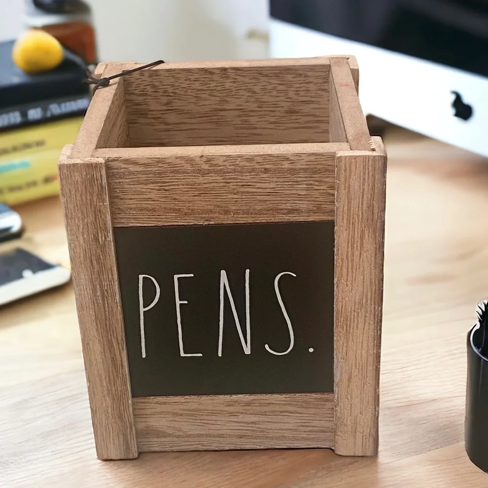 NEW Rae Dunn Wood Pen/Pencil Holder  Check out my other listings